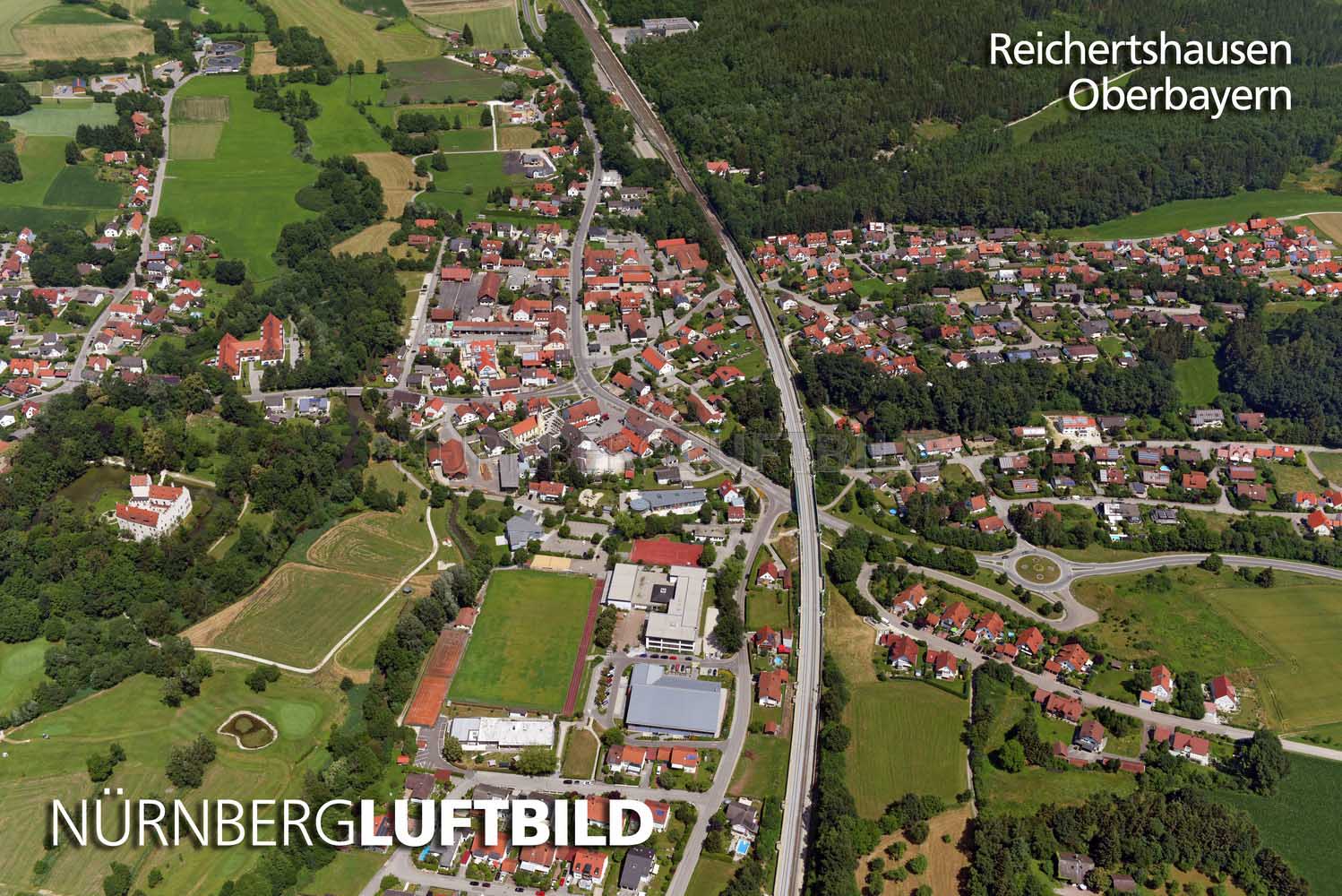 Reichertshausen, Oberbayern, Luftbild