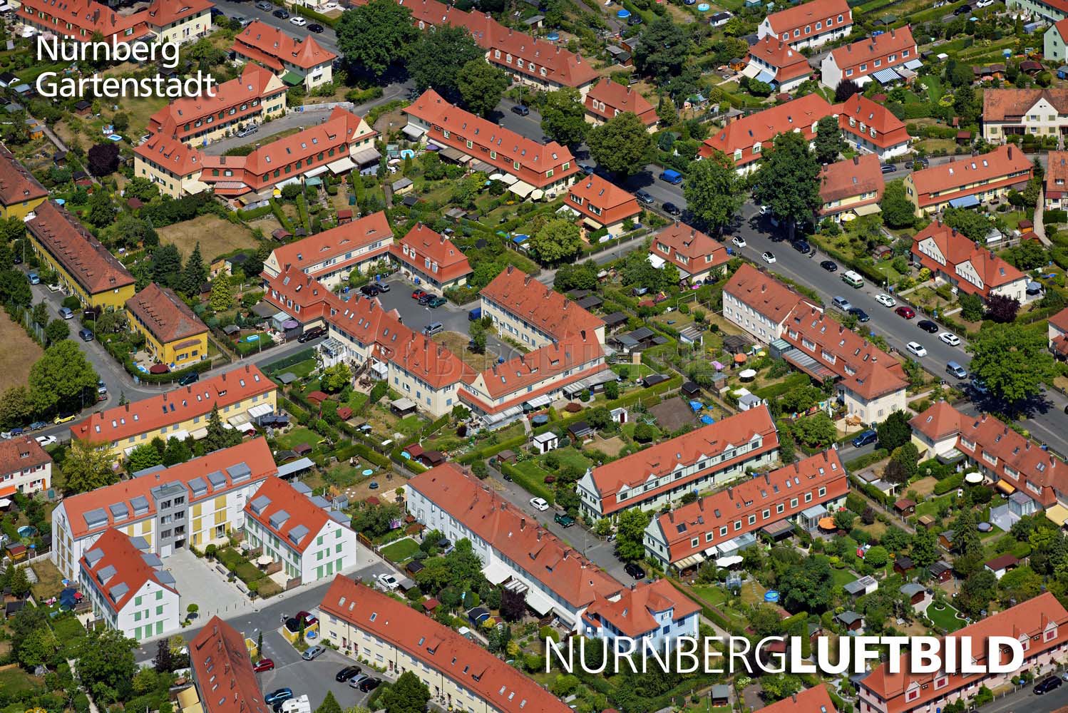 Nürnberg, Gartenstadt, Luftaufnahme