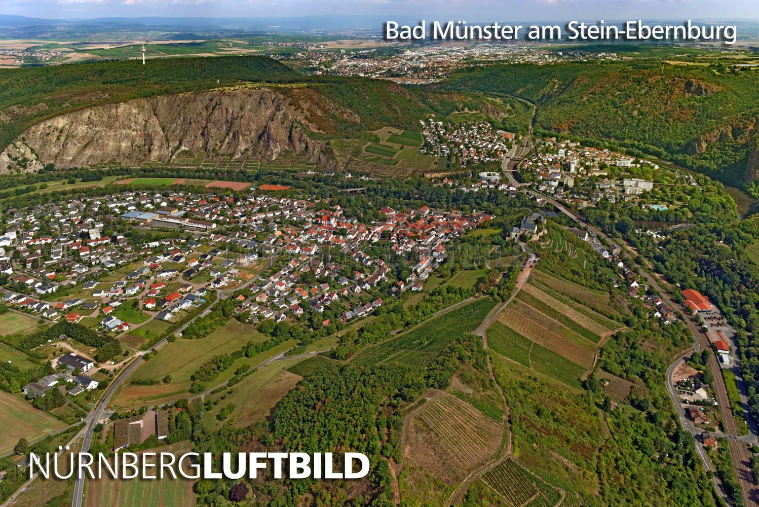 Bad Münster am Stein-Ebernburg, Luftaufnahme