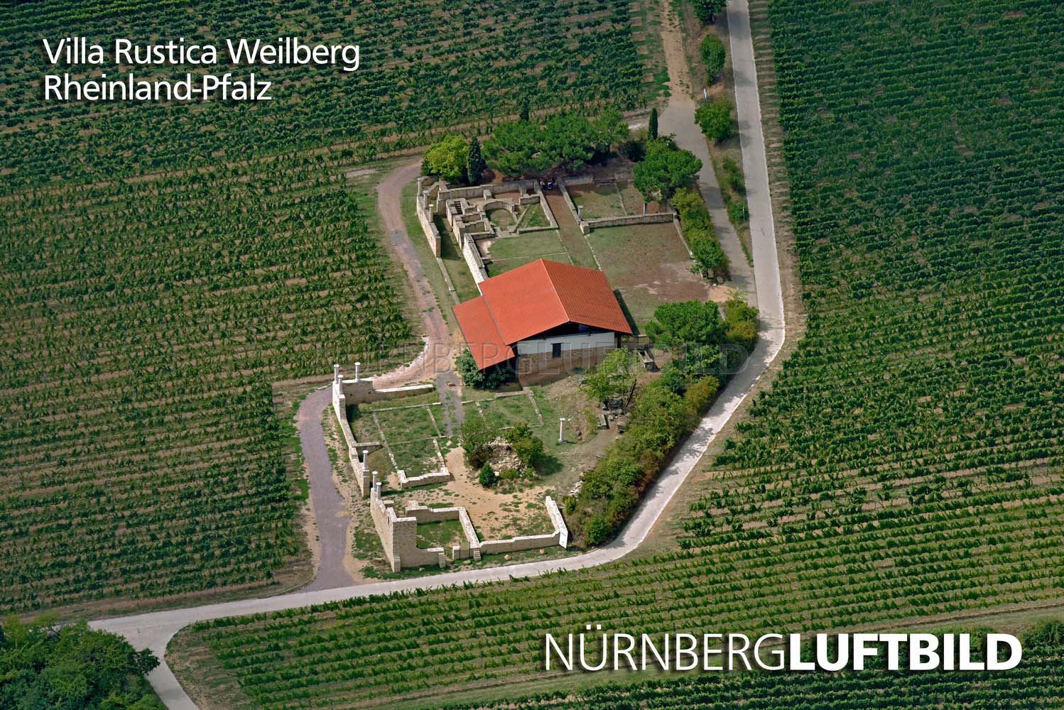 Villa Rustica Weilberg, Luftaufnahme