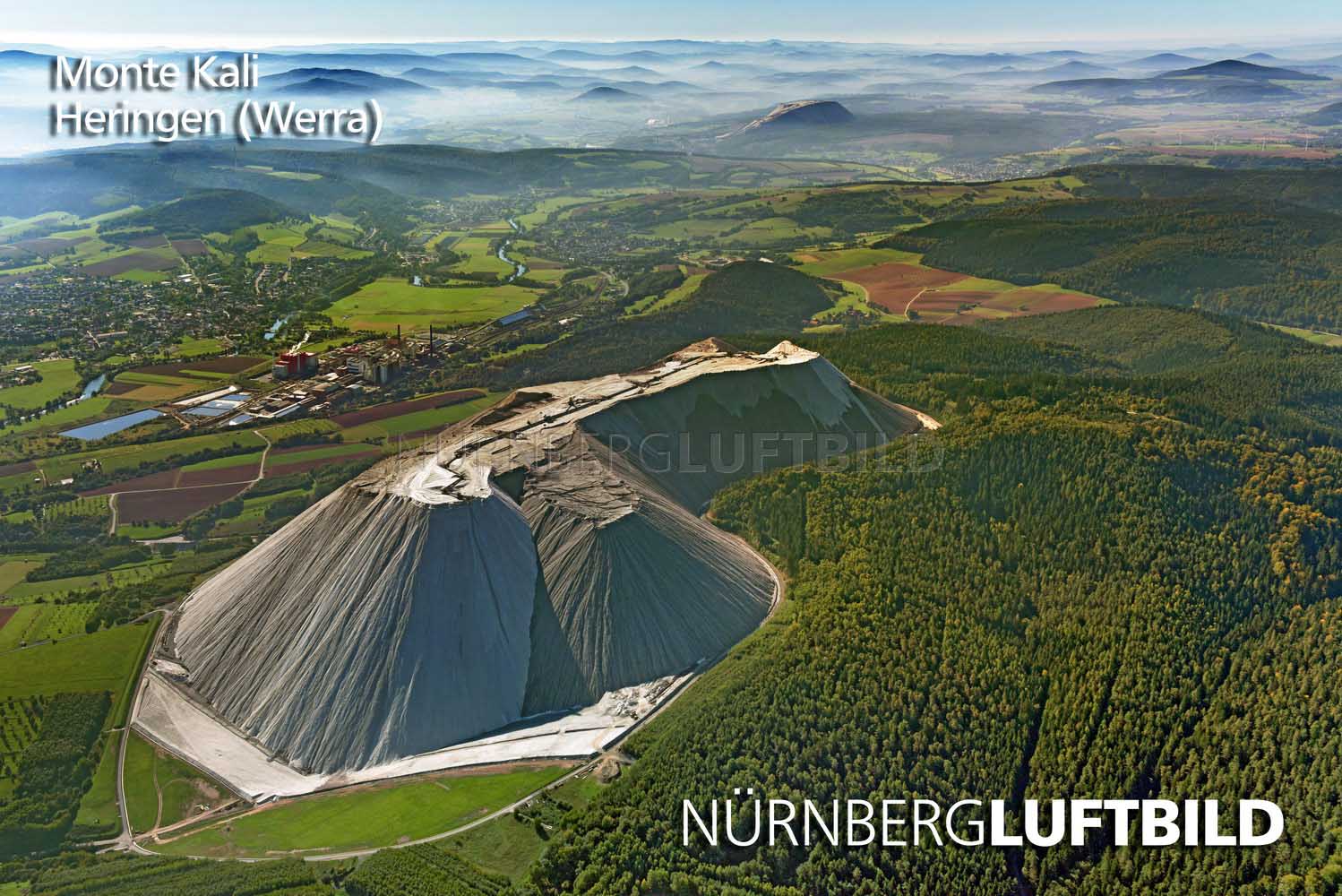 Monte Kali, Heringen, Werra, Luftbild