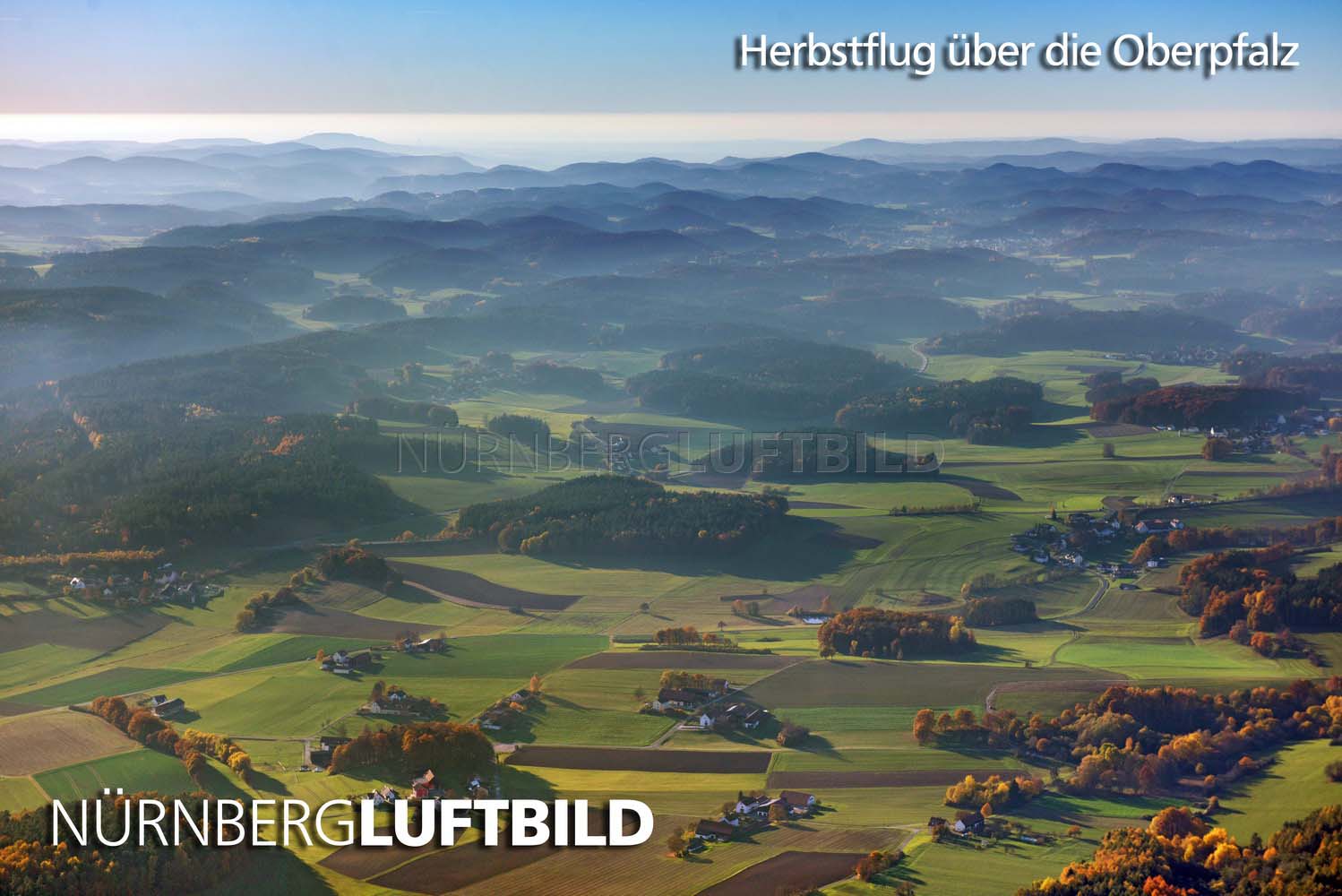 Herbstflug über die Oberpfalz, Luftaufnahme
