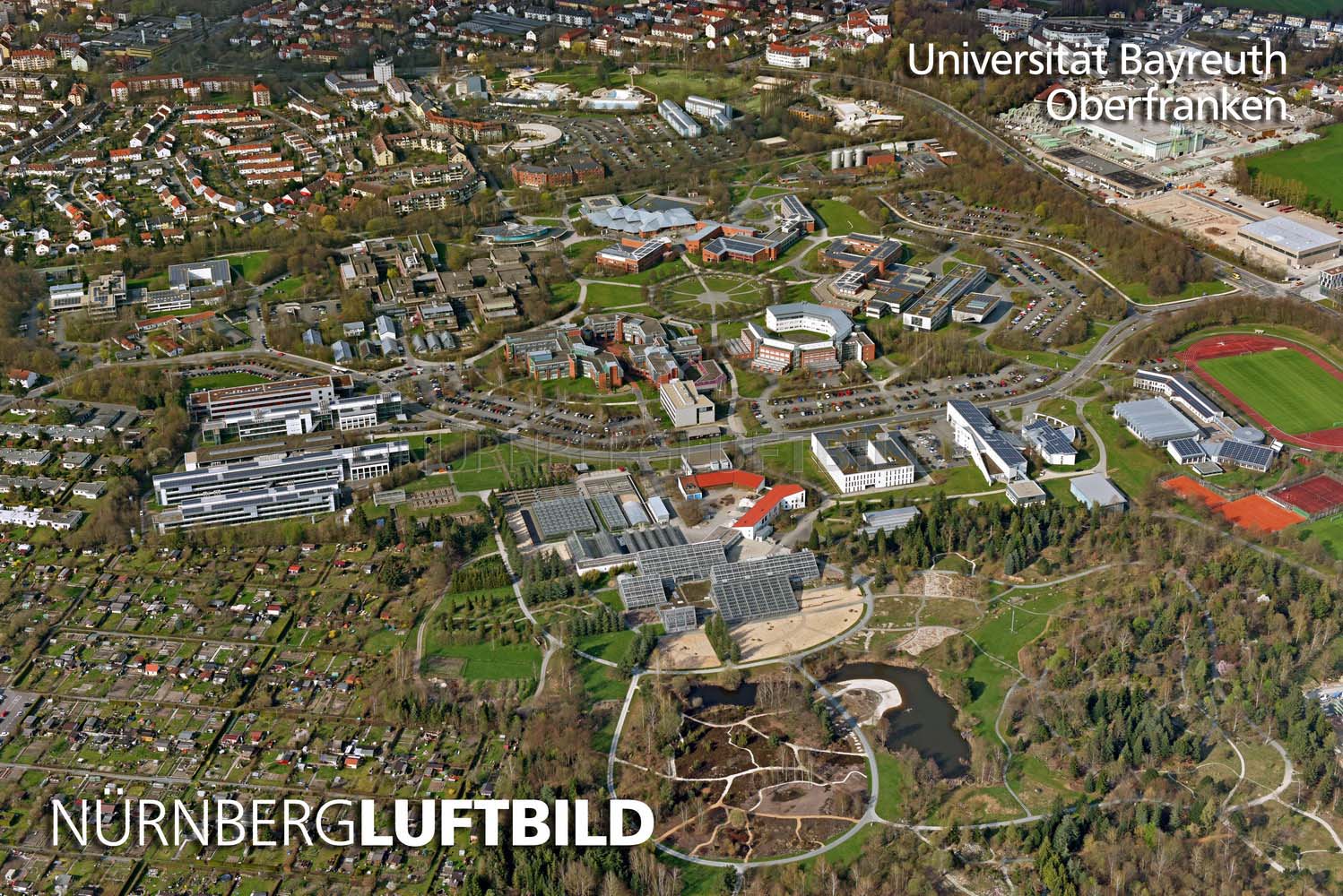 Universität Bayreuth, Luftaufnahme