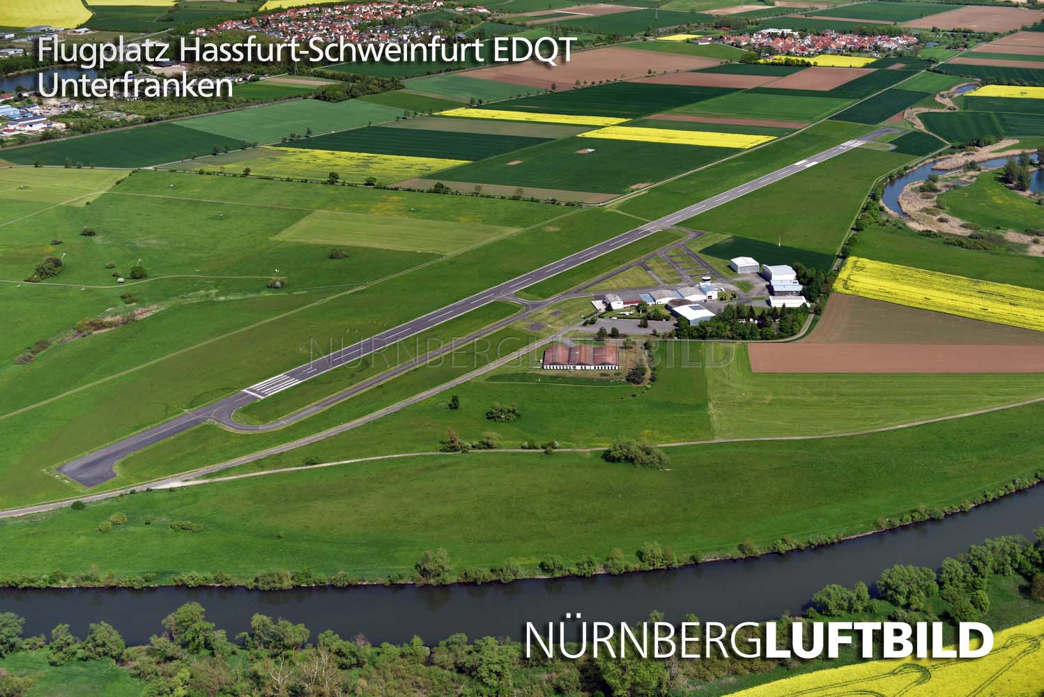 Flugplatz Hassfurt-Schweinfurt, Luftaufnahme