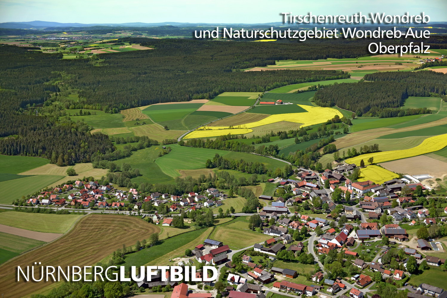 Tirschenreuth-Wondreb und Naturschutzgebiet Wondreb-Aue, Luftbild