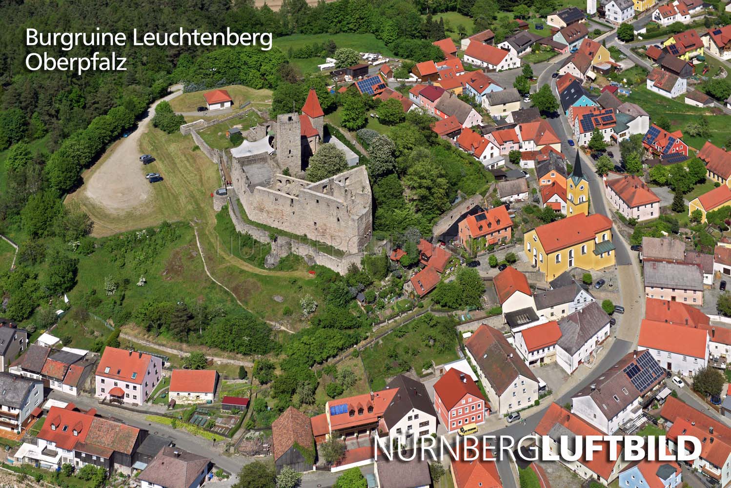 Burgruine Leuchtenberg, Luftaufnahme
