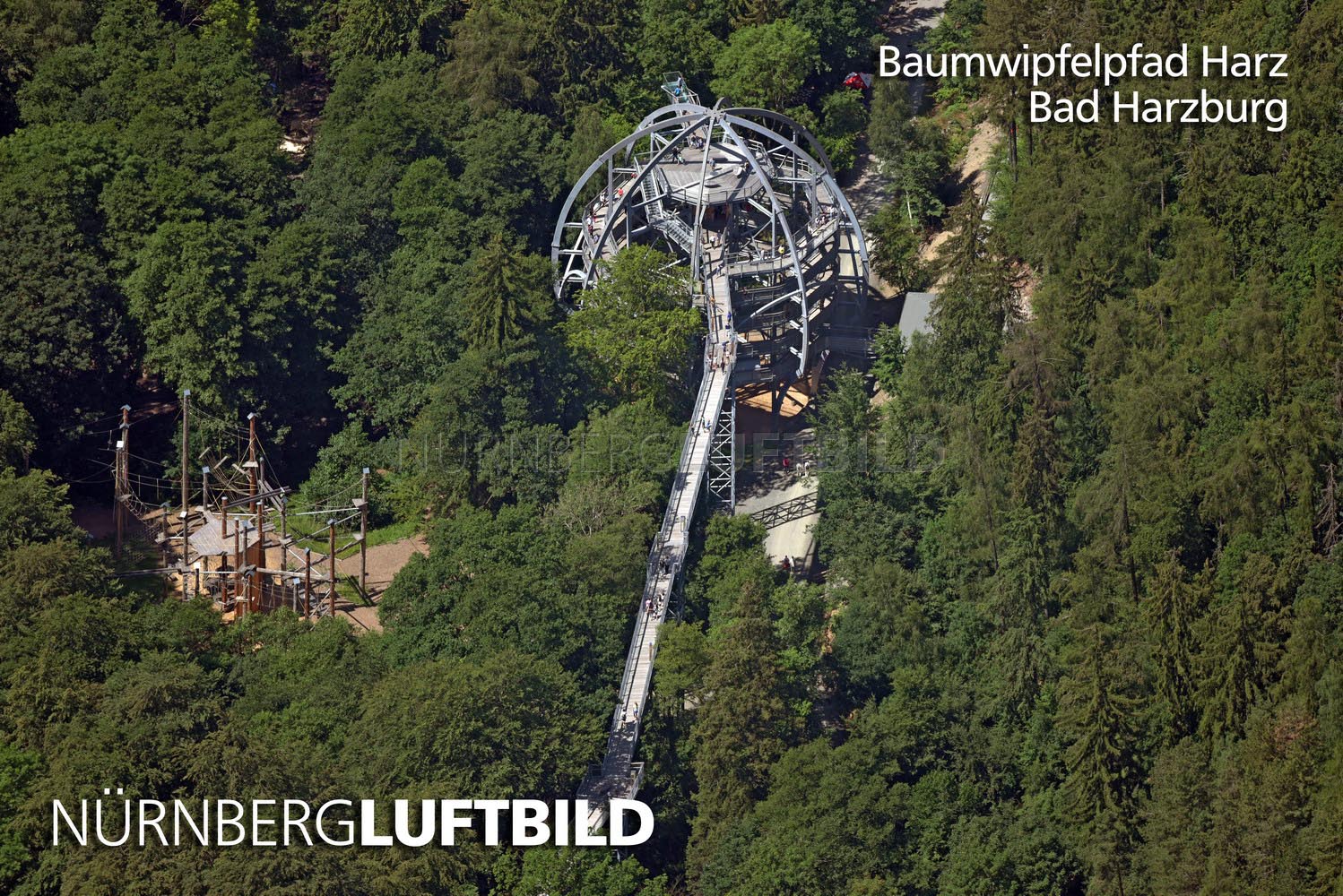 Baumwipfelpfad Harz, Luftaufnahme