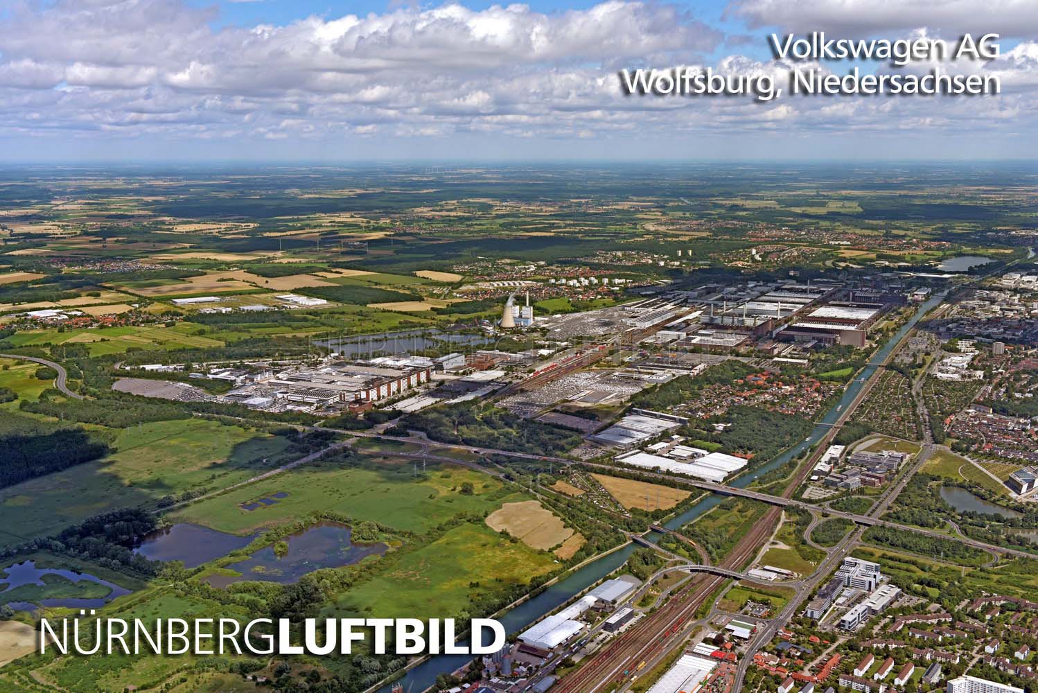 Volkswagen AG, Wolfsburg, Luftbild
