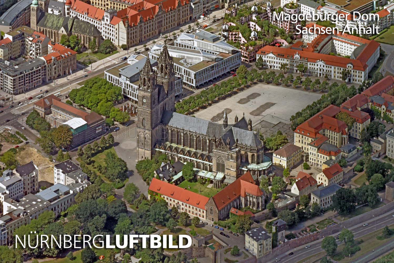 Magdeburger Dom, Luftaufnahme