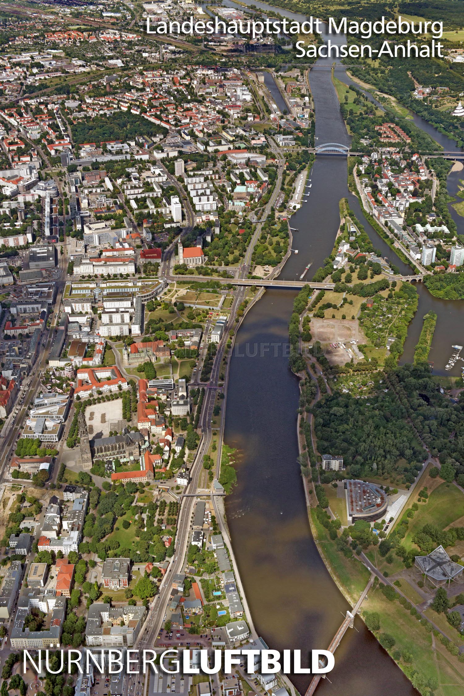 Landeshauptstadt Magdeburg, Luftaufnahme