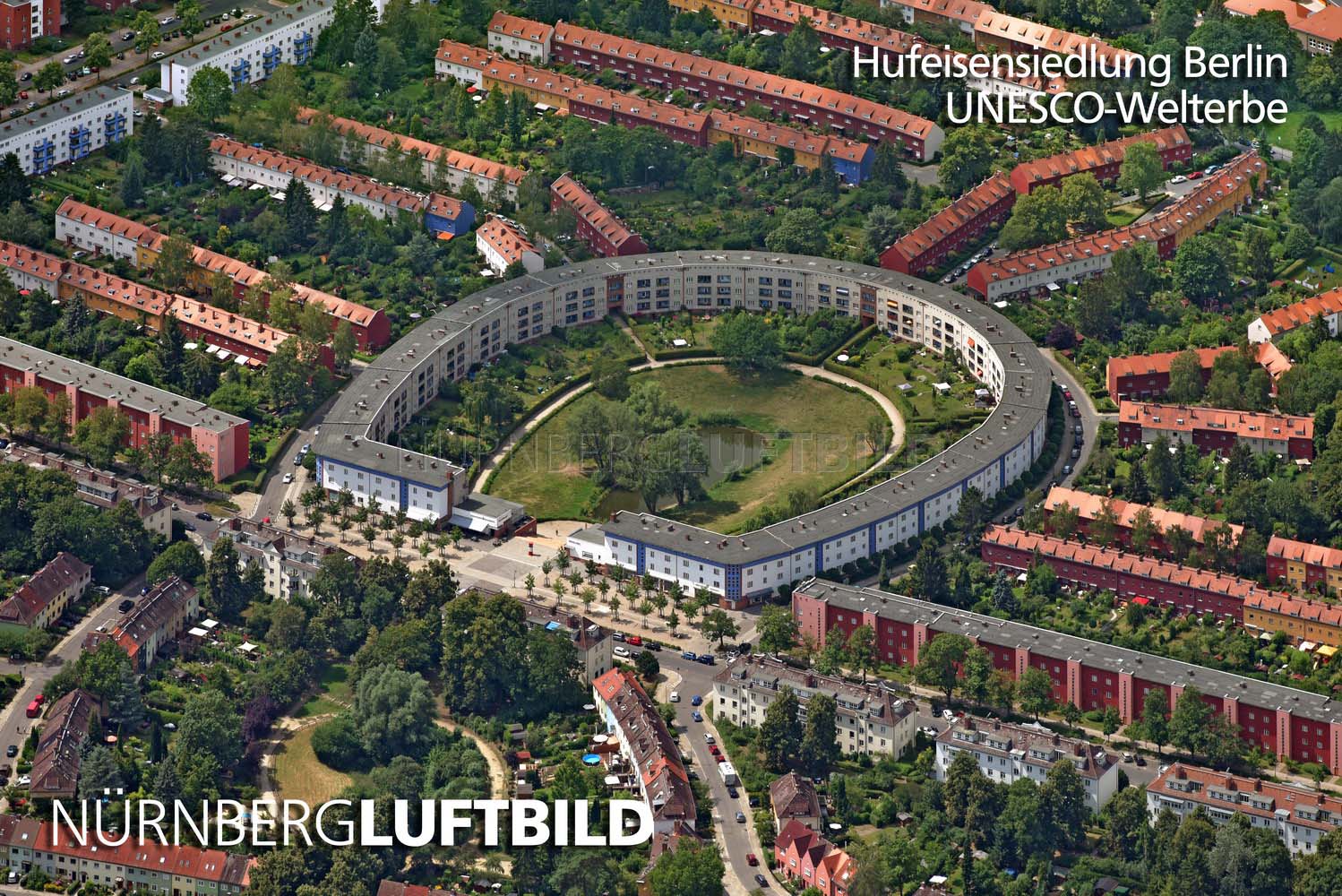 Hufeisensiedlung Berlin, Luftaufnahme