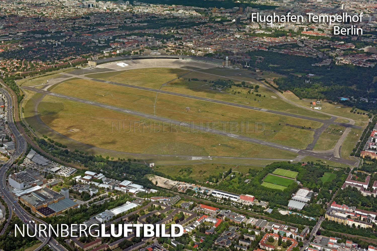 Flughafen Tempelhof, Berlin, Luftaufnahme