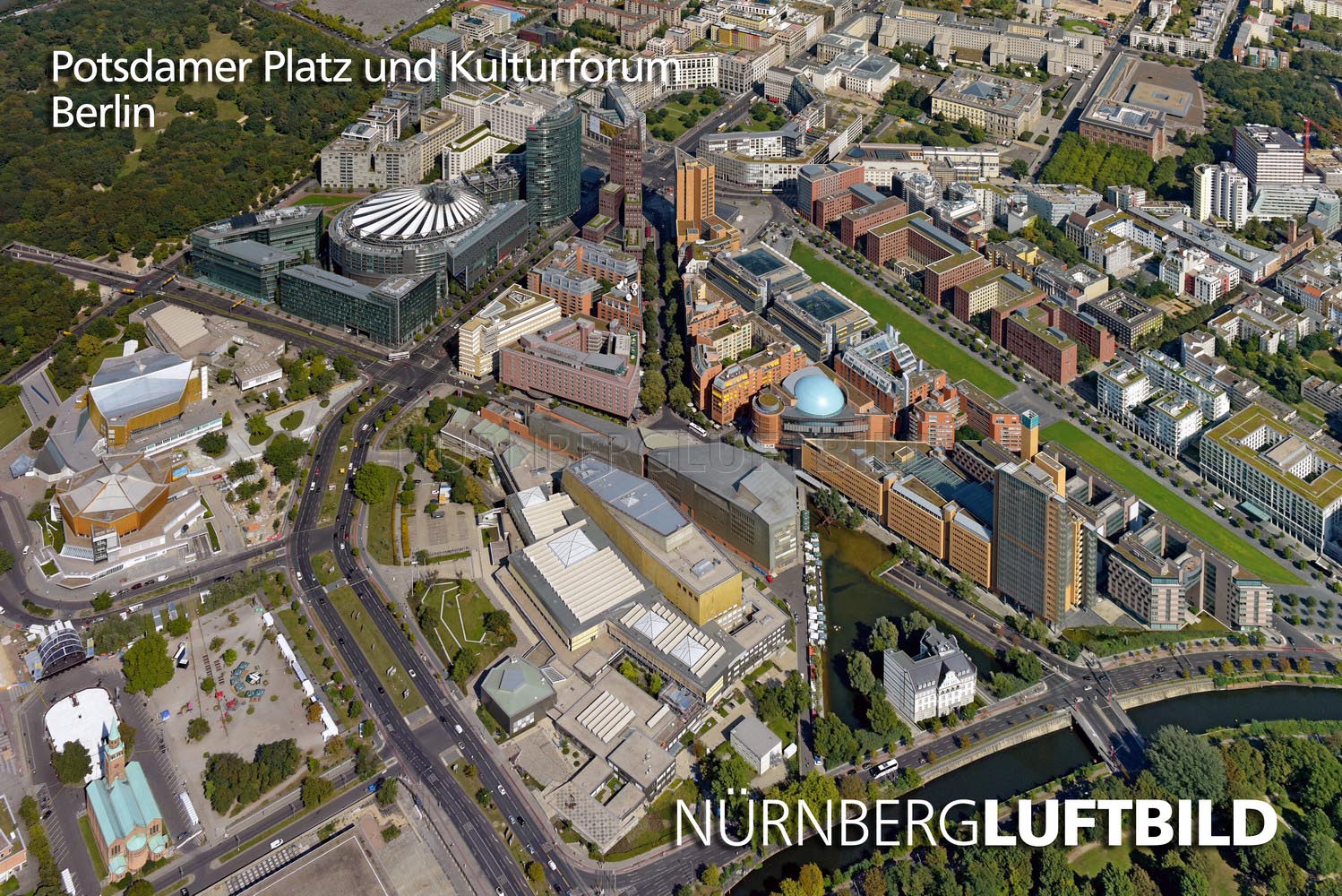 Potsdamer Platz und Kulturforum, Berlin, Luftbild