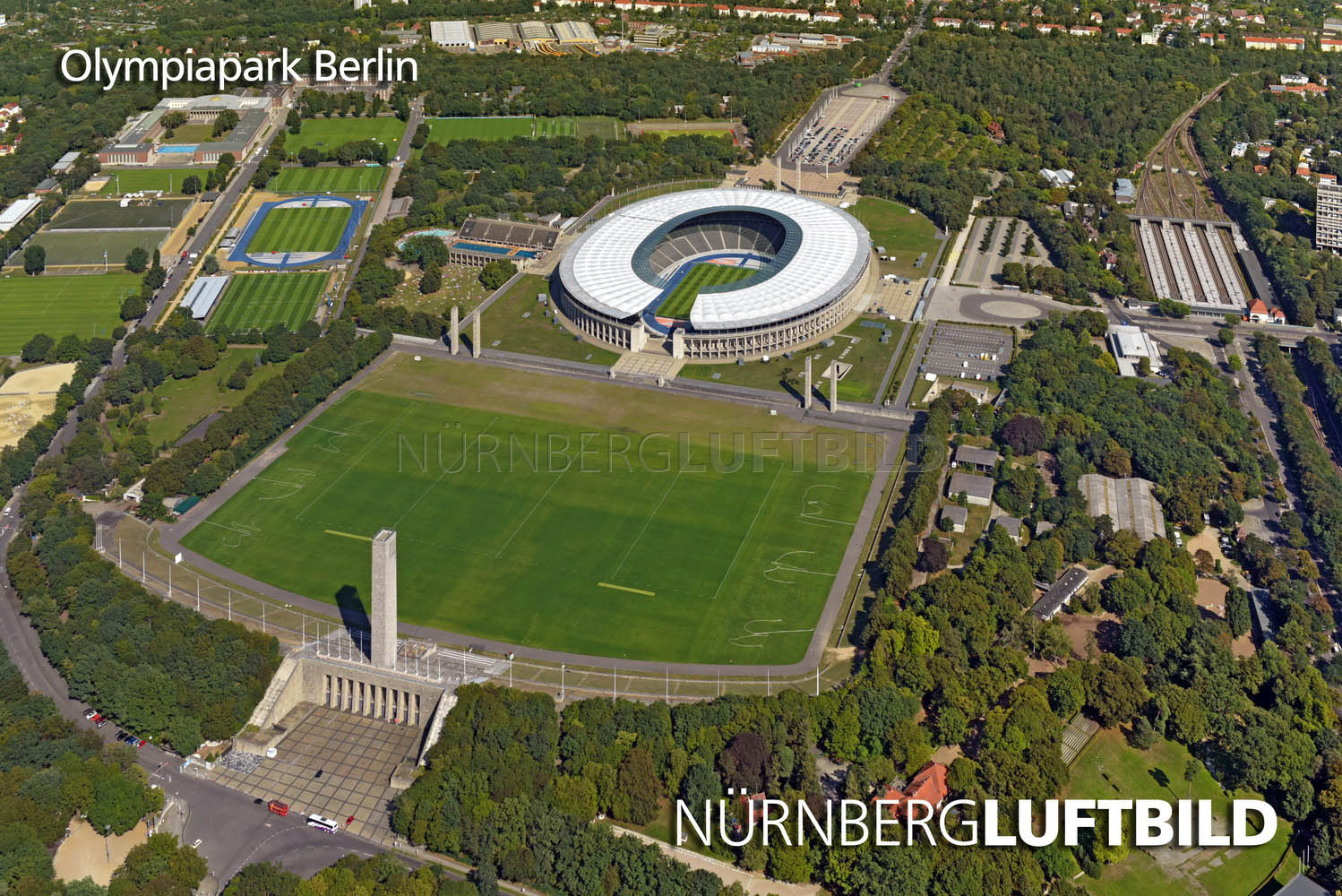 Olympiapark Berlin, Luftaufnahme