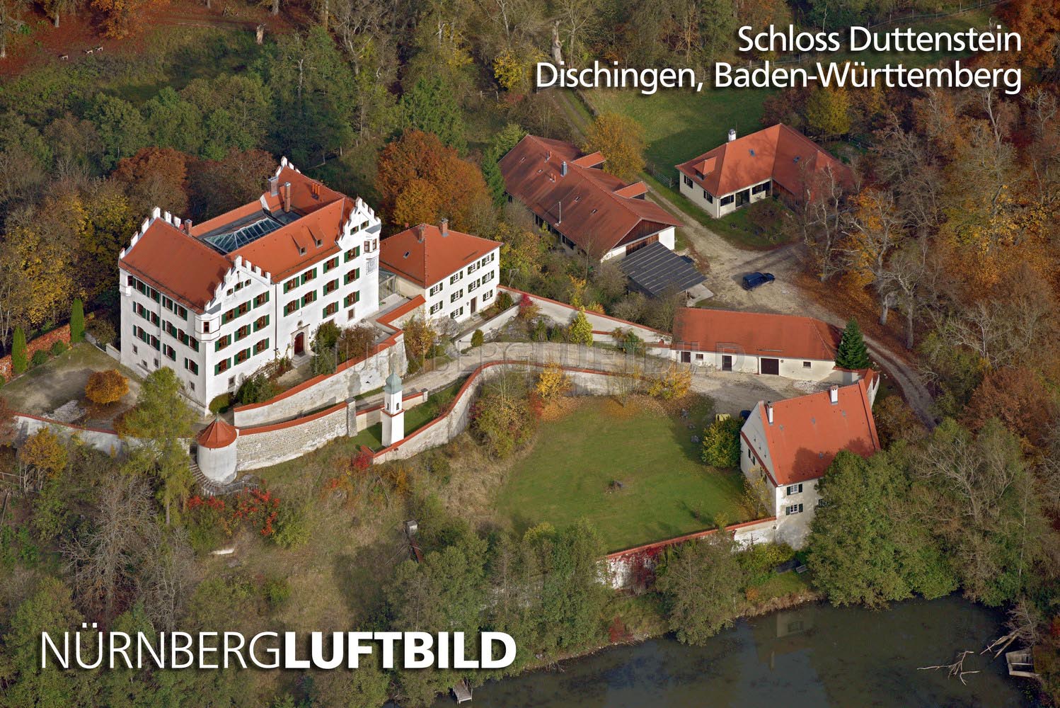 Schloss Duttenstein, Dischingen, Luftaufnahme