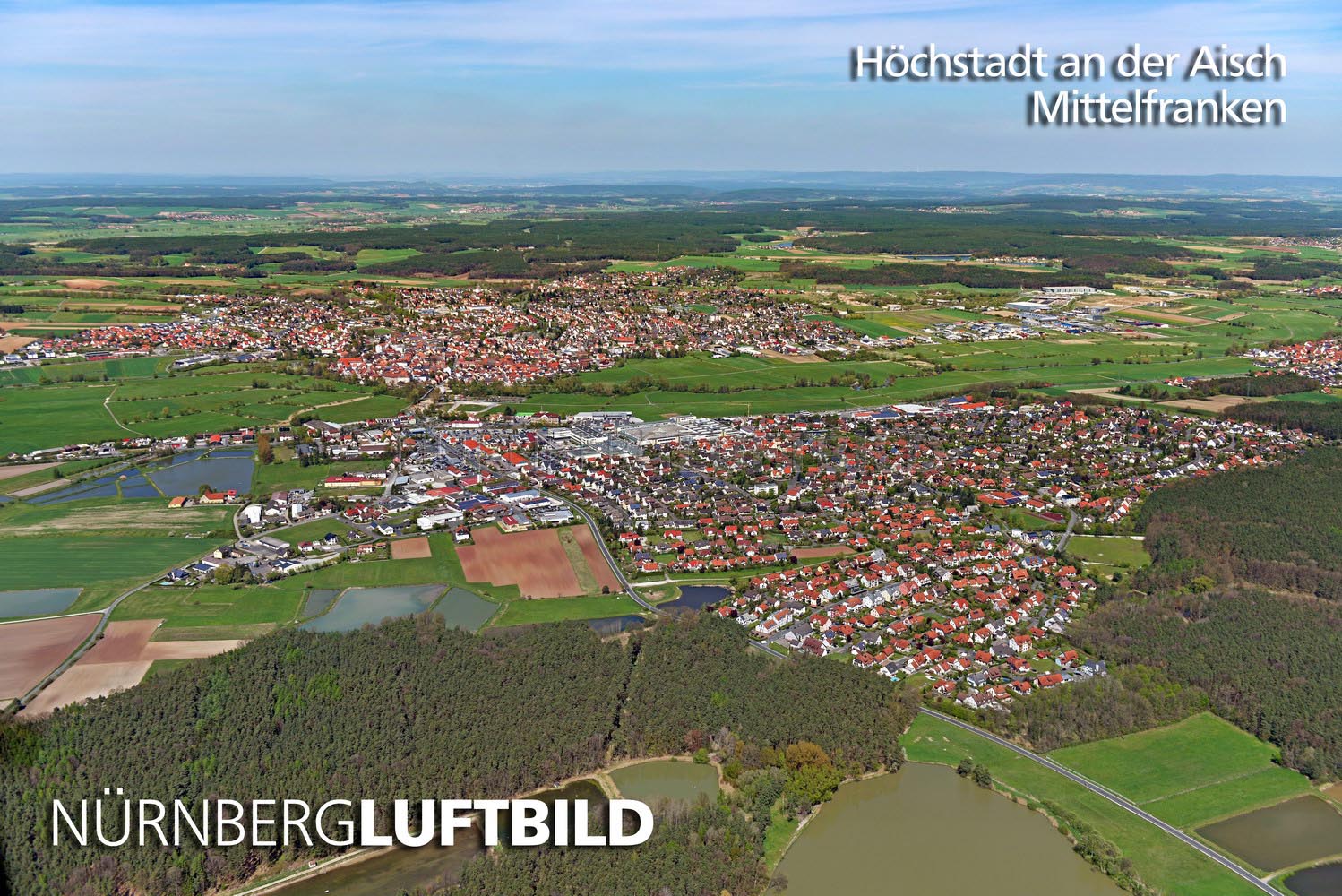 Höchstadt an der Aisch, Mittelfranken, Luftaufnahme