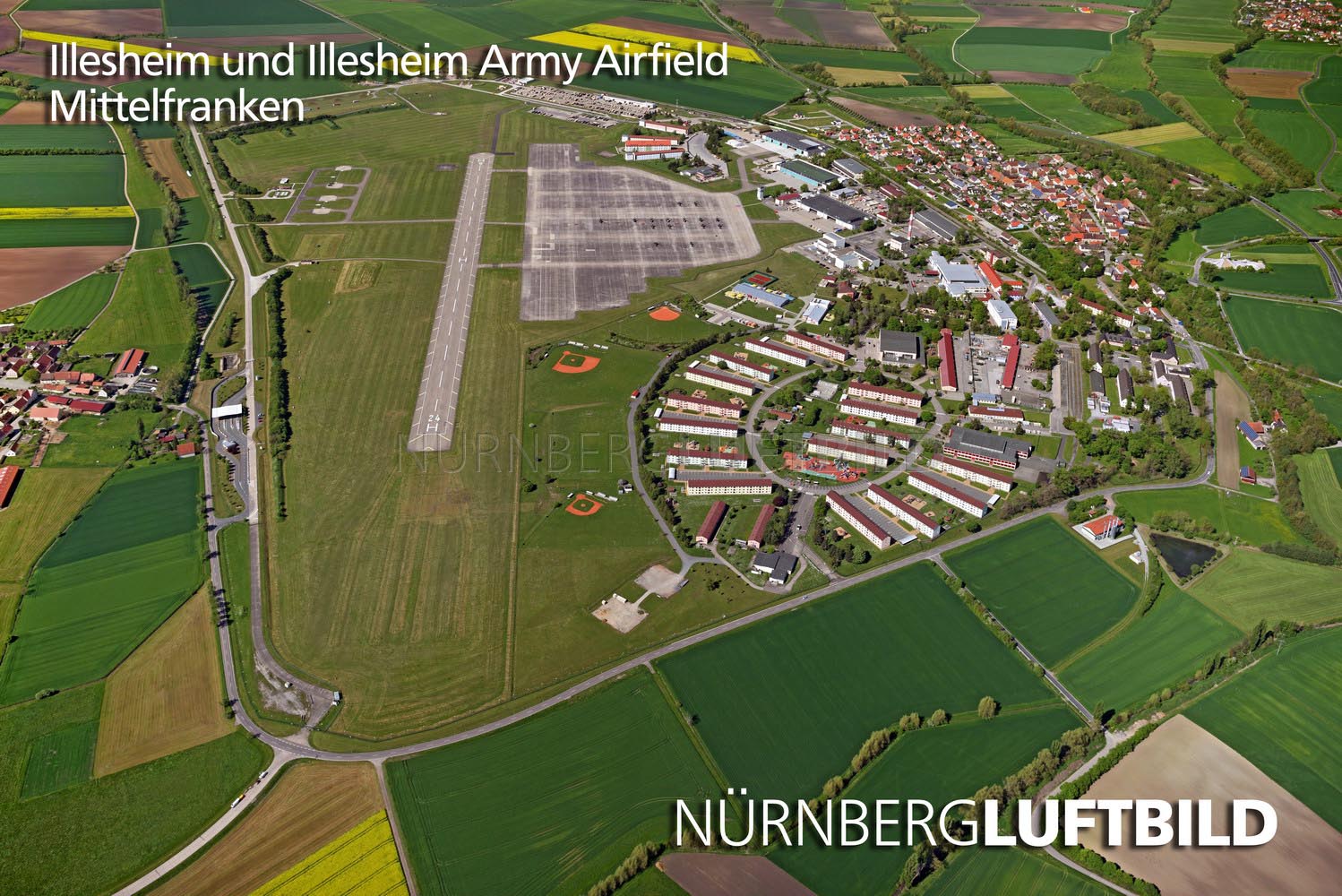 Illesheim und Illesheim Army Airfield, Luftaufnahme