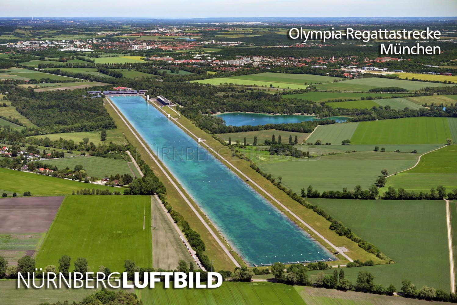 Olympia-Regattastrecke, München, Luftaufnahme