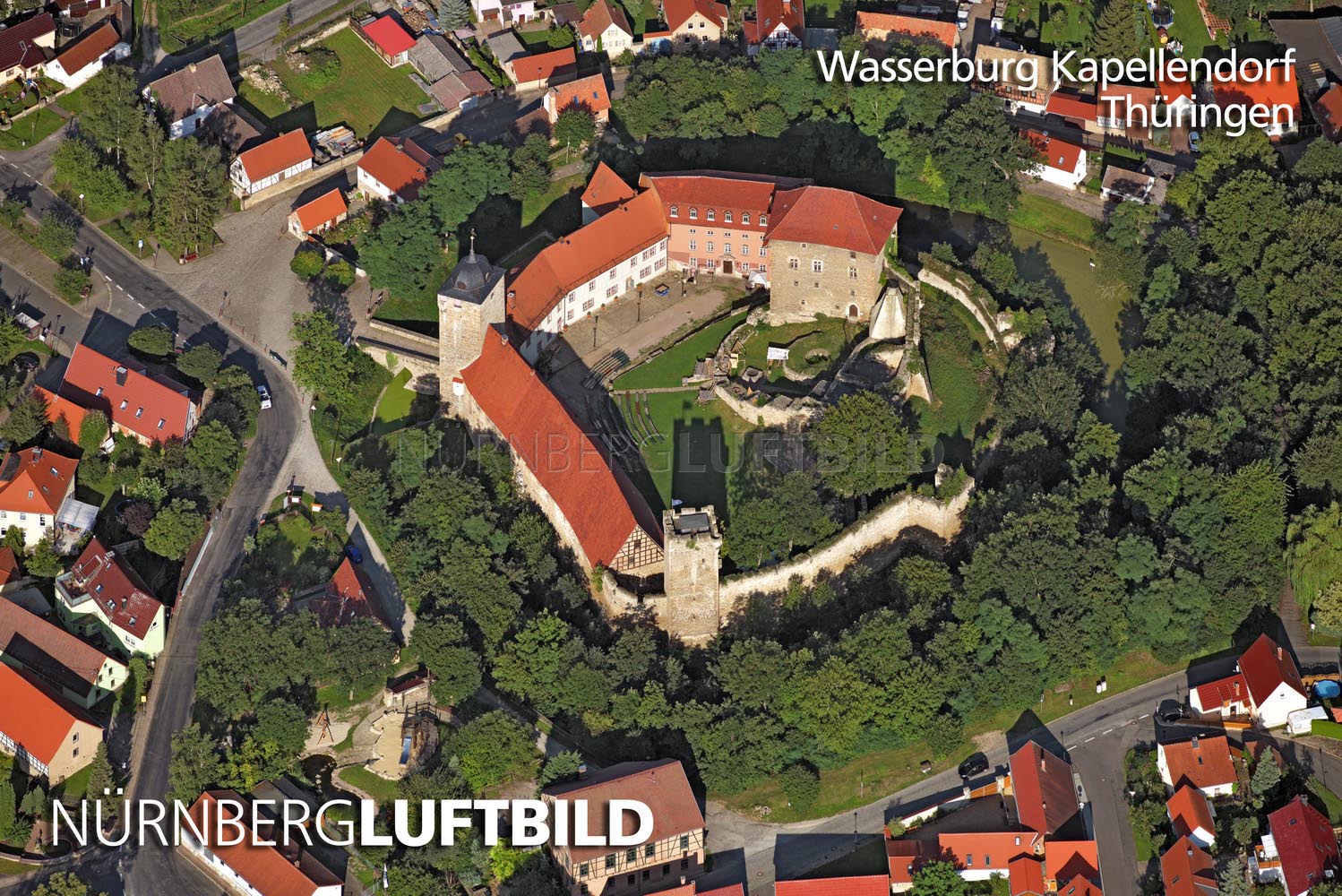 Wasserburg Kapellendorf, Luftaufnahme