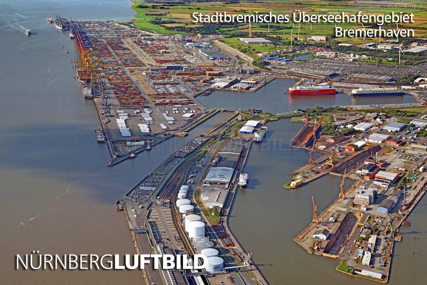 Stadtbremisches Überseehafengebiet, Bremerhaven, Luftbild