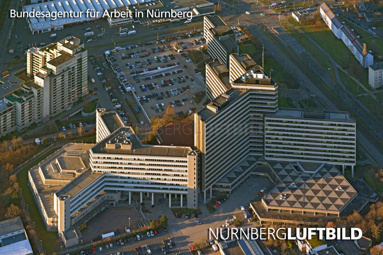 Bundesagentur für Arbeit in Nürnberg, Luftaufnahme