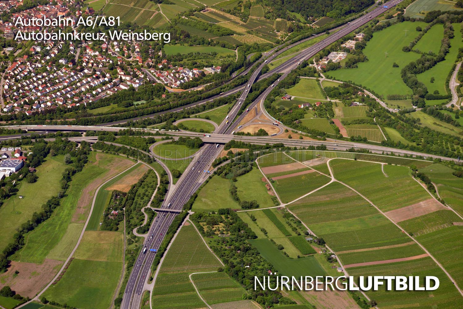 Autobahn A6/A81, Autobahnkreuz Weinsberg