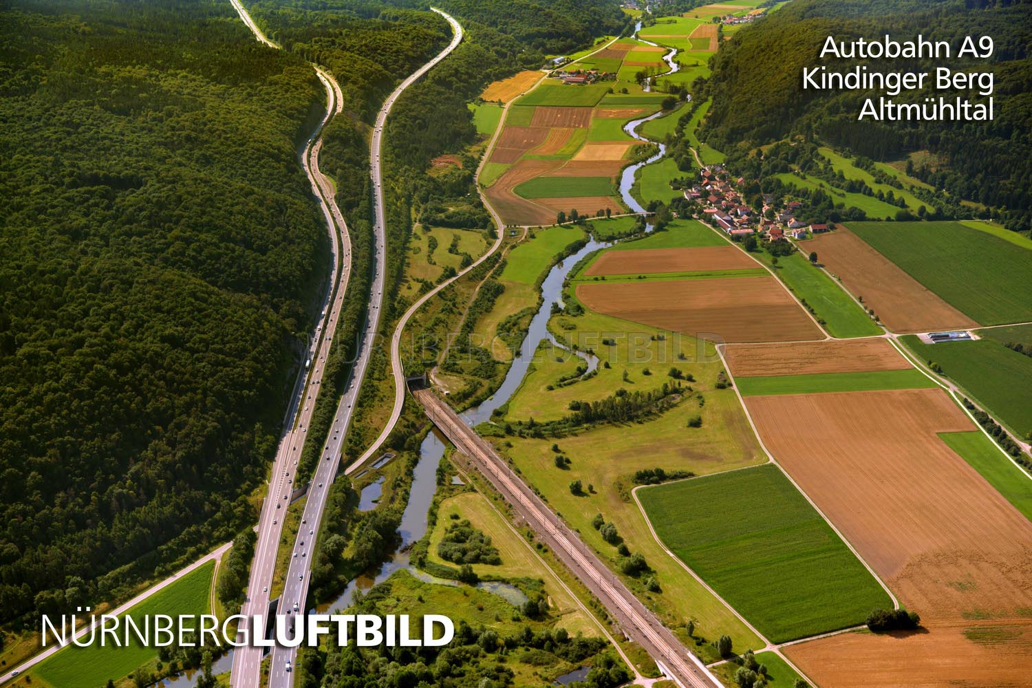 Autobahn A9, Kindinger Berg, Altmühltal